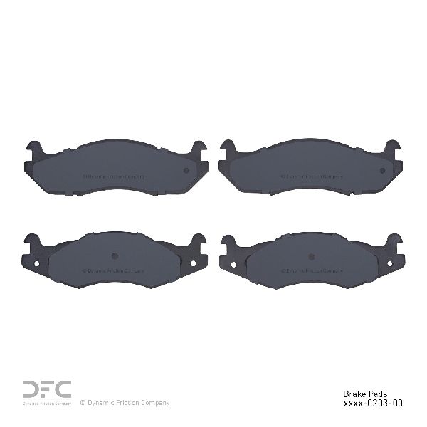 1984-1992 Jeep Cherokee Disc Brake Pad Set - Front (Dynamic Friction)