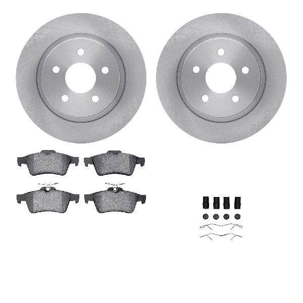 2004-2011 Volvo S40 Disc Brake Kit - Rear (Dynamic Friction)