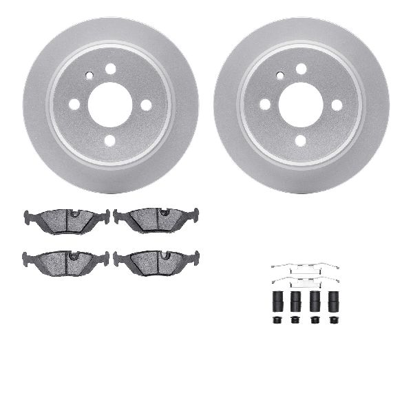 1986-1988 BMW 325 Disc Brake Kit - Rear (Dynamic Friction)