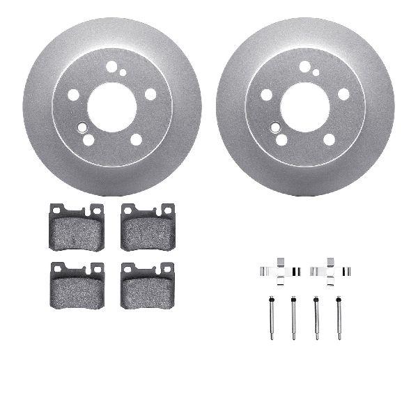1987-1993 Mercedes-Benz 190E Disc Brake Kit - Rear (Dynamic Friction)