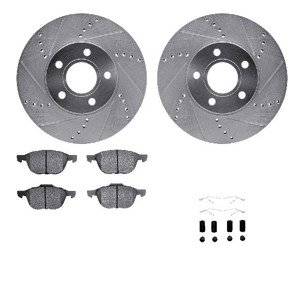 2012-2013 Volvo C30 Disc Brake Kit - Front (Dynamic Friction)