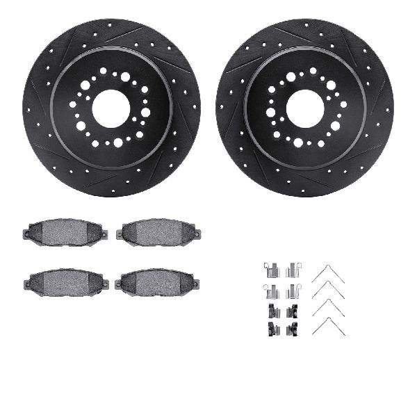 1993-1998 Toyota Supra Disc Brake Kit - Rear (Dynamic Friction)
