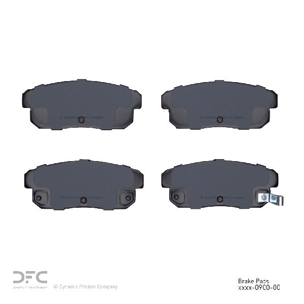 2001-2006 Nissan Sentra Disc Brake Pad Set - Rear (Dynamic Friction)