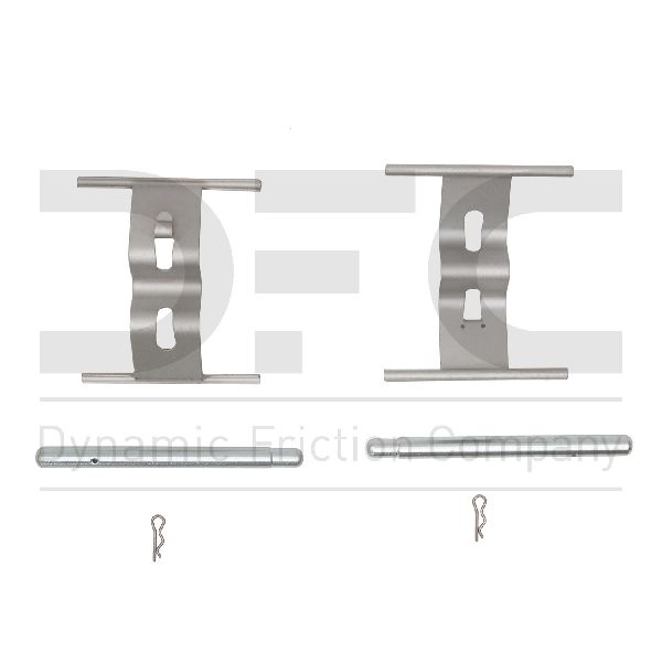 1999-2012 Porsche 911 Disc Brake Hardware Kit - Front (Dynamic Friction)