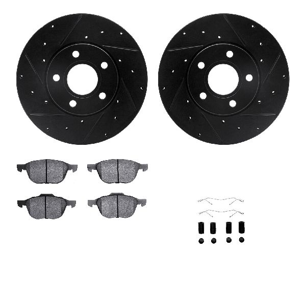 2012-2013 Volvo C30 Disc Brake Kit - Front (Dynamic Friction)