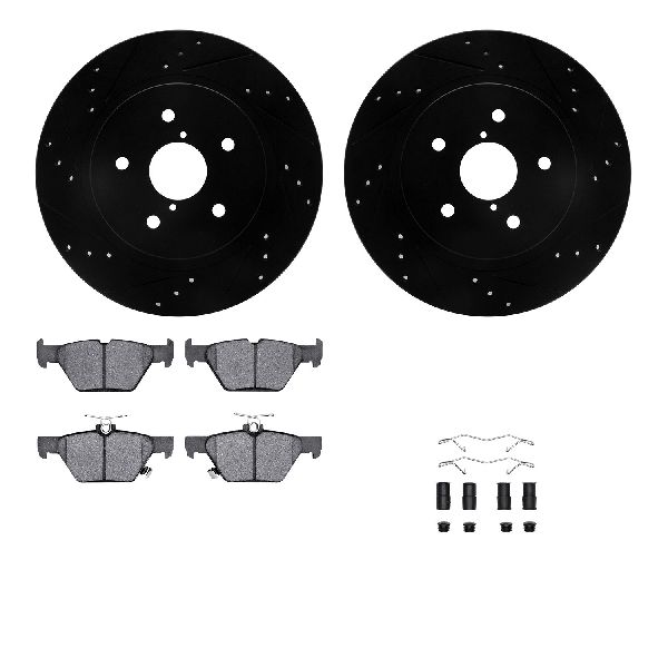2015-2024 Subaru Legacy Disc Brake Kit - Rear (Dynamic Friction)