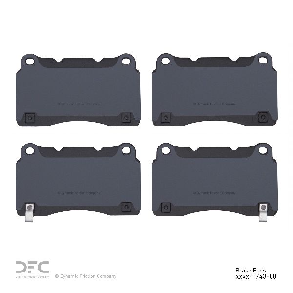 2010-2016 Hyundai Genesis Coupe Disc Brake Pad Set - Front (Dynamic Friction)