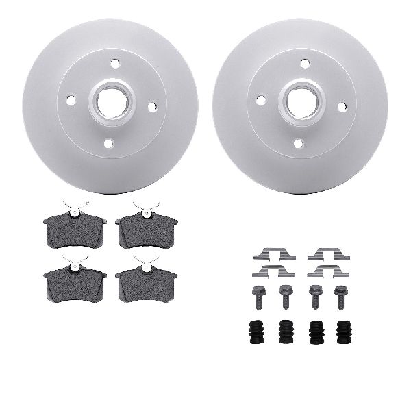 1999 Volkswagen Cabrio Disc Brake Kit - Rear (Dynamic Friction)