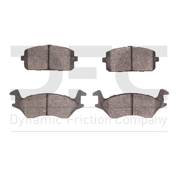 1980-1982 Toyota Tercel Disc Brake Pad Set - Front (Dynamic Friction)