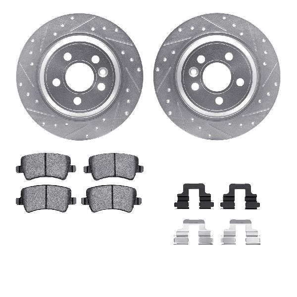 2008-2016 Volvo S80 Disc Brake Kit - Rear (Dynamic Friction)