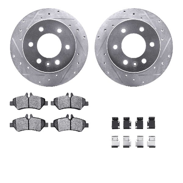 2010-2013 Mercedes-Benz Sprinter 3500 Disc Brake Kit - Rear (Dynamic Friction)