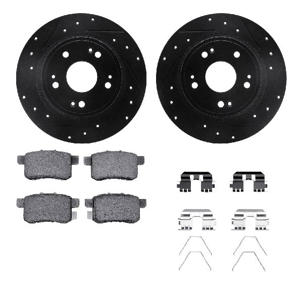 2009-2014 Acura TSX Disc Brake Kit - Rear (Dynamic Friction)