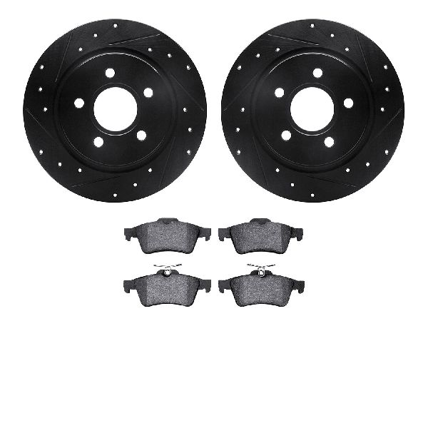 2004-2011 Volvo S40 Disc Brake Kit - Rear (Dynamic Friction)