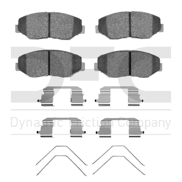 2002-2004 Honda CR-V Disc Brake Pad Set - Front (Dynamic Friction)