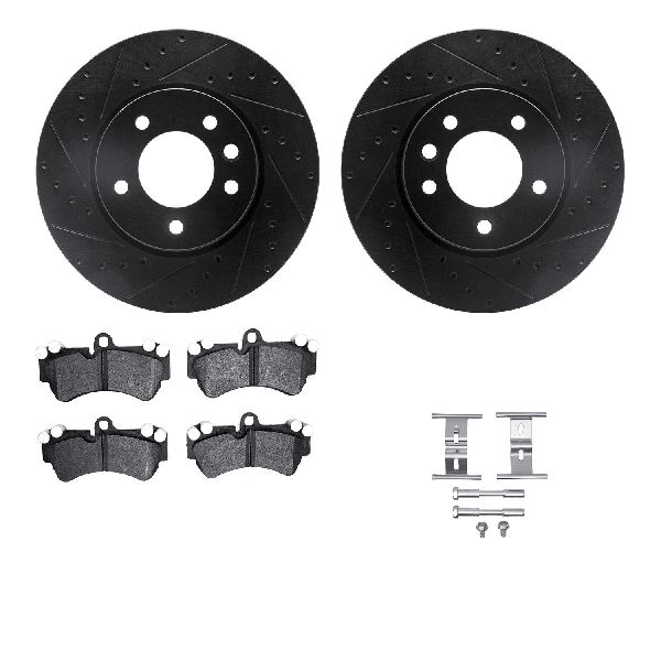 2004-2007 Volkswagen Touareg Disc Brake Kit - Front (Dynamic Friction)