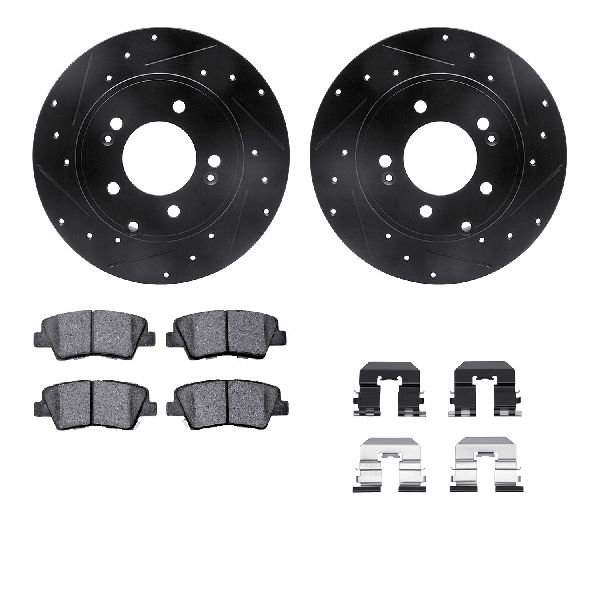 2009-2011 Hyundai Azera Disc Brake Kit - Rear (Dynamic Friction)