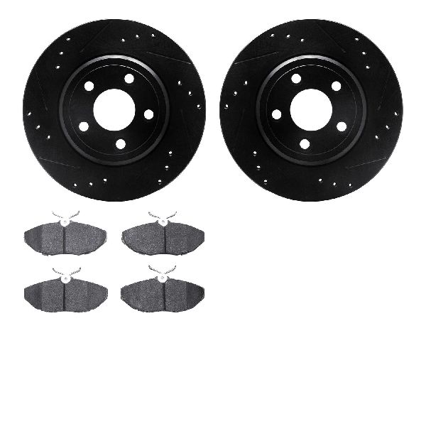 2003-2005 Jaguar S-Type Disc Brake Kit - Rear (Dynamic Friction)