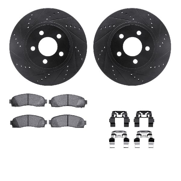 2001-2005 Ford Explorer Sport Trac Disc Brake Kit - Front (Dynamic Friction)