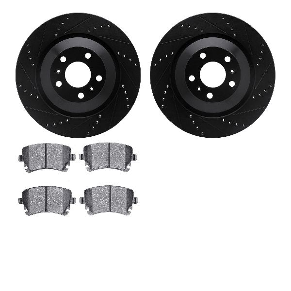 2007-2009 Audi S8 Disc Brake Kit - Rear (Dynamic Friction)