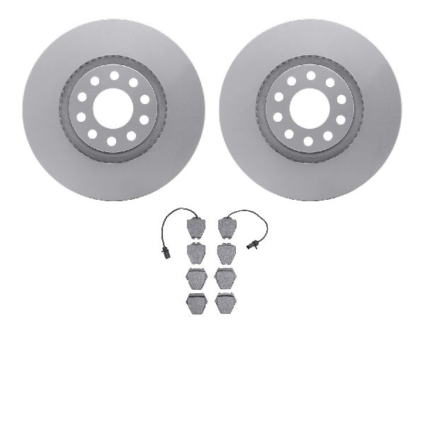 2002-2004 Volkswagen Passat Disc Brake Kit - Front (Dynamic Friction)