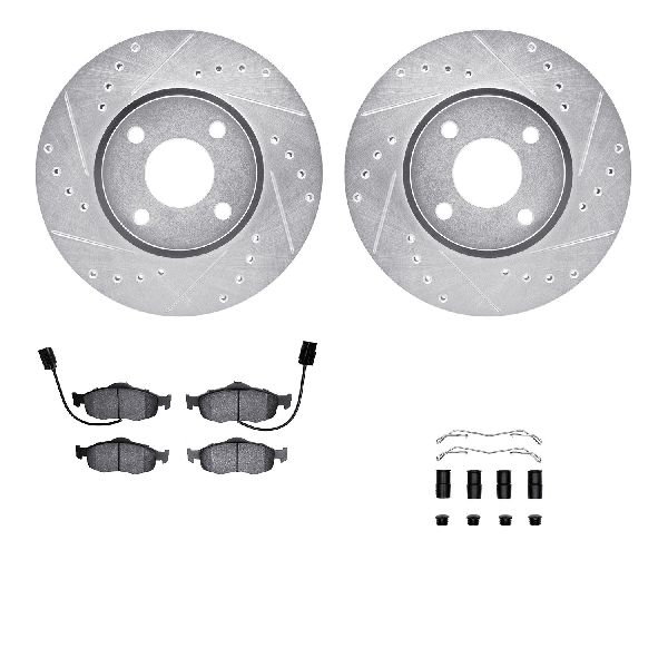 1999-2002 Mercury Cougar Disc Brake Kit - Front (Dynamic Friction)