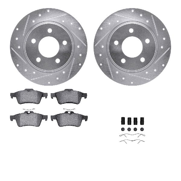 2004-2013 Mazda 3 Disc Brake Kit - Rear (Dynamic Friction)
