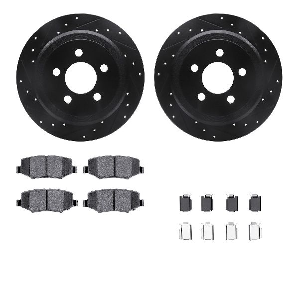 2007-2011 Dodge Nitro Disc Brake Kit - Rear (Dynamic Friction)