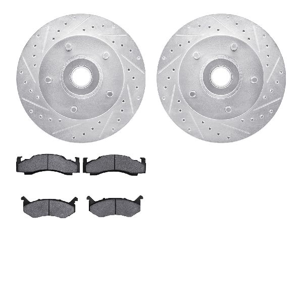 1985-1989 Dodge D100 Disc Brake Kit - Front (Dynamic Friction)