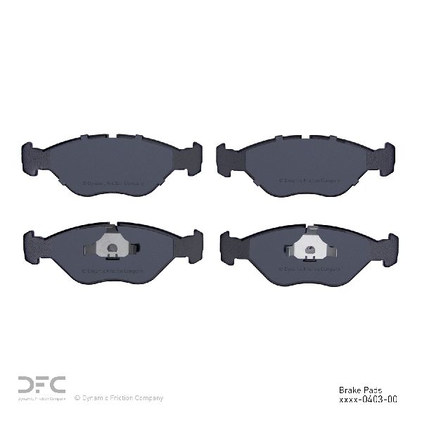 1988-1998 Saab 9000 Disc Brake Pad Set - Front (Dynamic Friction)