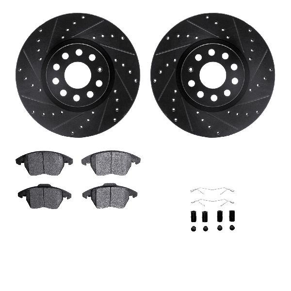 2006-2007 Audi A3 Disc Brake Kit - Front (Dynamic Friction)