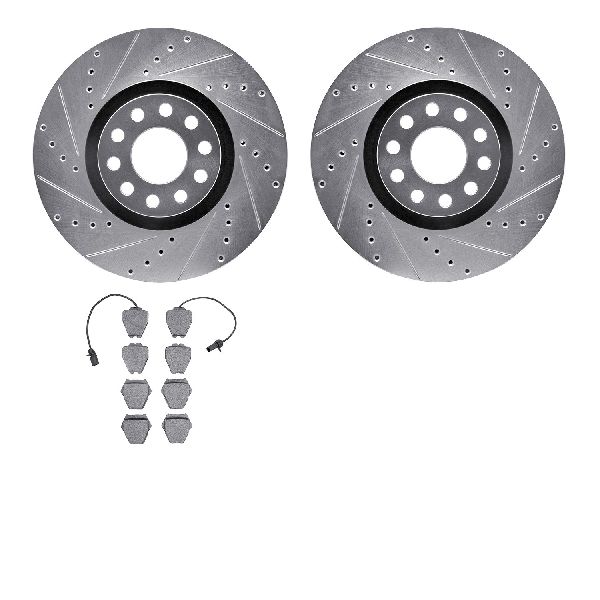 2002-2004 Volkswagen Passat Disc Brake Kit - Front (Dynamic Friction)