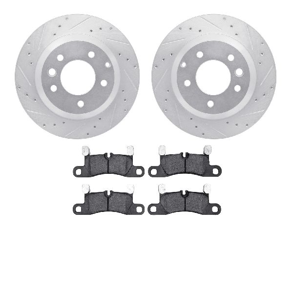 2011-2018 Volkswagen Touareg Disc Brake Kit - Rear (Dynamic Friction)