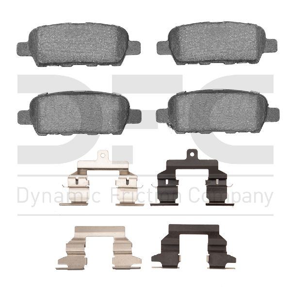 2008-2013 Nissan Rogue Disc Brake Pad Set - Rear (Dynamic Friction)