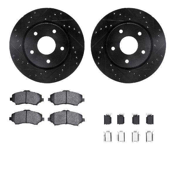 2009-2013 Dodge Journey Disc Brake Kit - Front (Dynamic Friction)