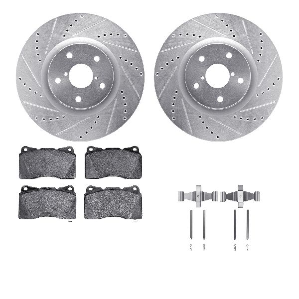 2005-2014 Subaru Impreza Disc Brake Kit - Front (Dynamic Friction)