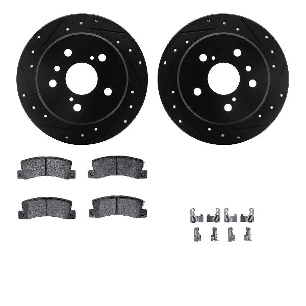 1997-1999 Toyota Camry Disc Brake Kit - Rear (Dynamic Friction)
