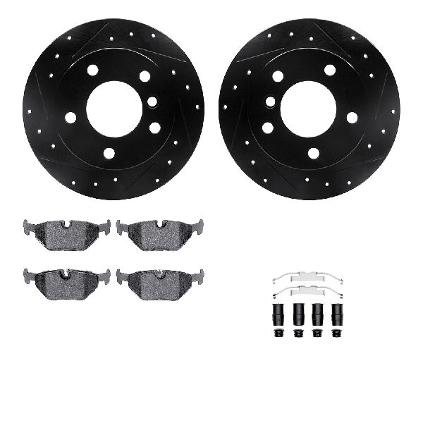 1996-2000 BMW Z3 Disc Brake Kit - Rear (Dynamic Friction)