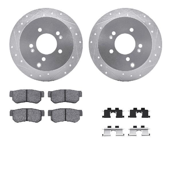 2005-2009 Hyundai Tucson Disc Brake Kit - Rear (Dynamic Friction)