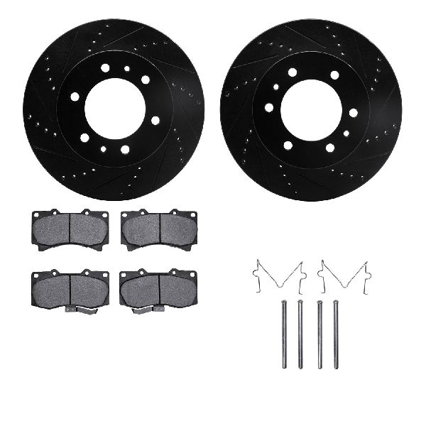 2009-2010 Hummer H3T Disc Brake Kit - Front (Dynamic Friction)
