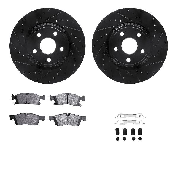 2011-2020 Dodge Durango Disc Brake Kit - Front (Dynamic Friction)
