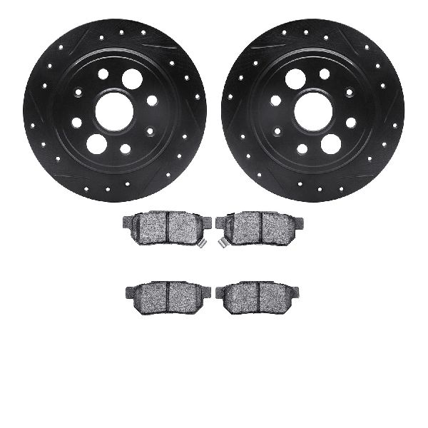 1986-1989 Acura Integra Disc Brake Kit - Rear (Dynamic Friction)