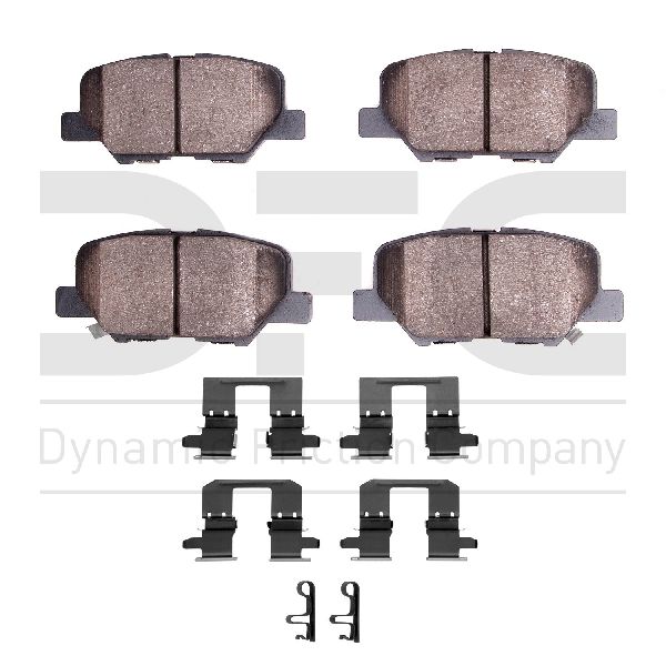 2014-2015 Mazda 6 Disc Brake Pad Set - Rear (Dynamic Friction)
