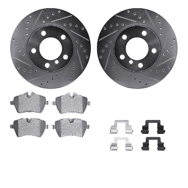 2013-2016 Mini Cooper Paceman Disc Brake Kit - Front (Dynamic Friction)