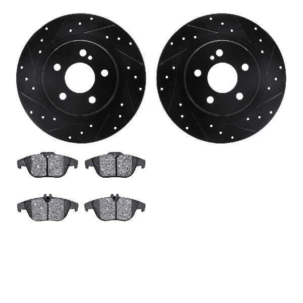 2008-2012 Mercedes-Benz C300 Disc Brake Kit - Rear (Dynamic Friction)