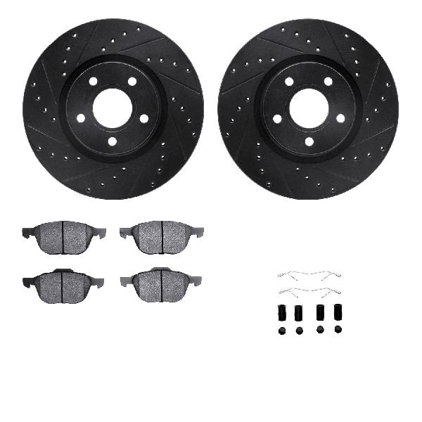 2007-2013 Volvo C30 Disc Brake Kit - Front (Dynamic Friction)
