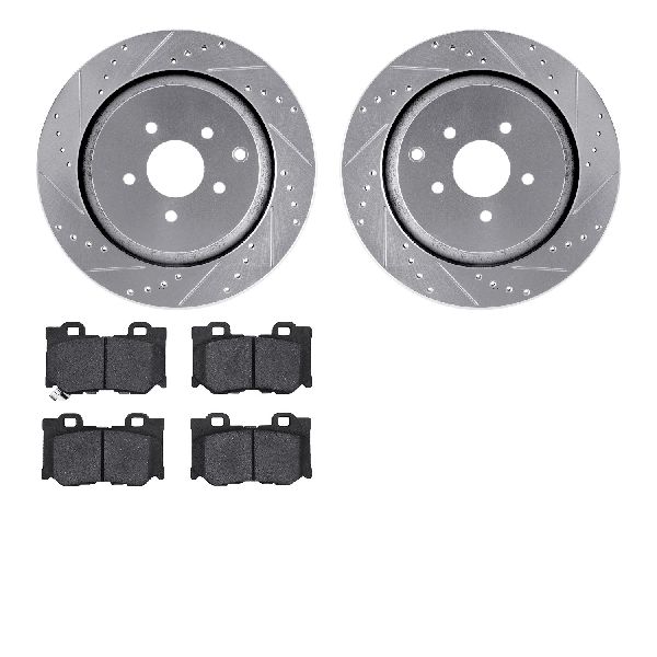 2014-2020 INFINITI Q50 Disc Brake Kit - Rear (Dynamic Friction)
