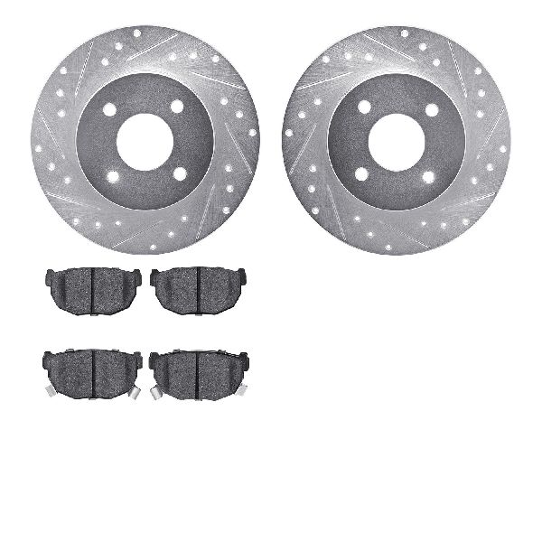 1984-1985 Nissan 300ZX Disc Brake Kit - Rear (Dynamic Friction)