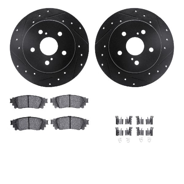 2015-2017 Lexus NX200t Disc Brake Kit - Rear (Dynamic Friction)