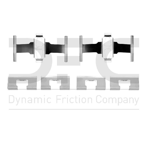 1988-1991 Honda Prelude Disc Brake Hardware Kit - Rear (Dynamic Friction)