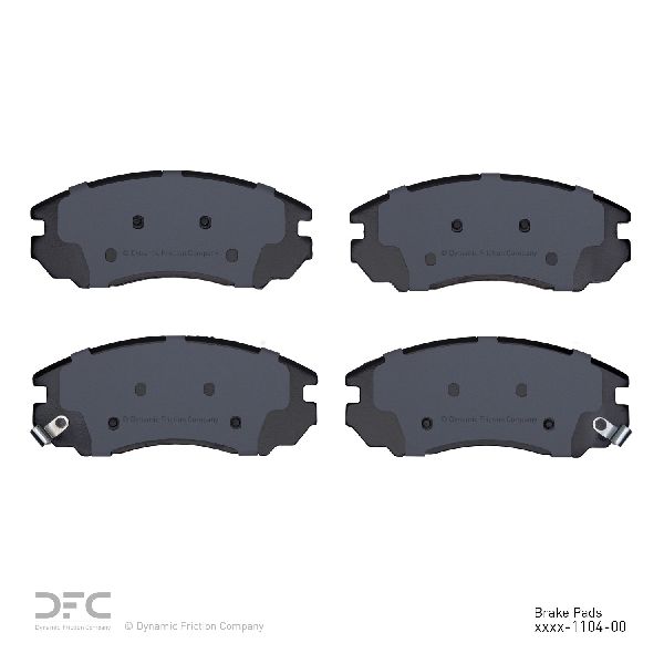 2005-2008 Hyundai Tiburon Disc Brake Pad Set - Front (Dynamic Friction)